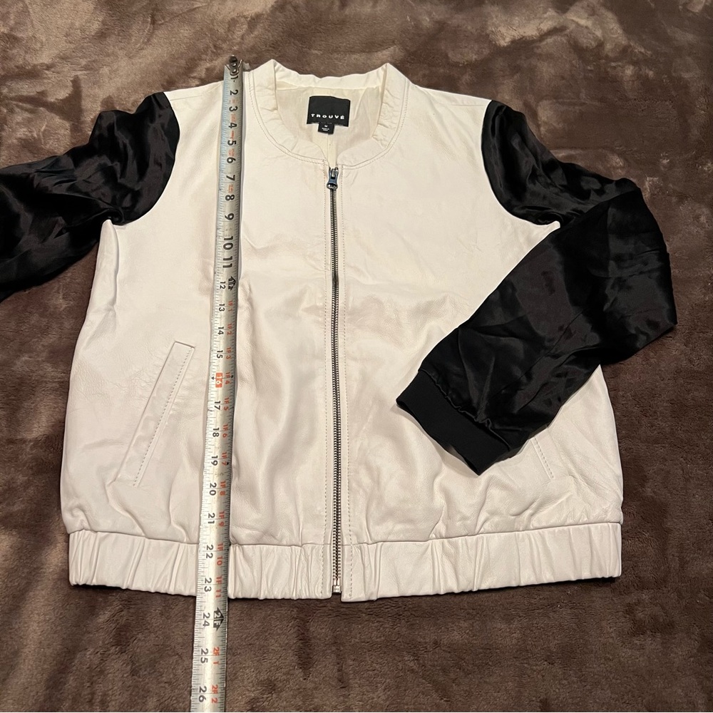Pre owned trouve jacket sz M black and white - Picture 2 of 6